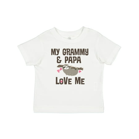 

Inktastic Grammy and Papa Love Me Gift Baby Boy or Baby Girl T-Shirt