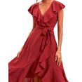 thumbnail image 4 of Vestido Casual Corto Dama Elegante Sexi Envolvente Bohemio Dara Baby Dara Baby Vest095, 4 of 5