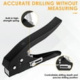 thumbnail image 3 of Single Hole Punch 15 mm Heavy Duty Hole Puncher Round Hole Punching Tool Paper Punch Precise Circle Hole Puncher Handheld Edge Banding Hole Puncher for Paper Ticket Label-black-, 3 of 9