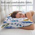 thumbnail image 5 of Watercolor Botanical Throw Pillow Covers, Blue Yellow Leaves Floral Plants Spring Soft Breathable Pillow Cases with Invisible Zipper, Small Pillowcases for Couch Bed Sofa Chair 16x24 Inches, 5 of 9