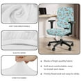 thumbnail image 3 of FKELYI Cartoon Otter Blue Print Office Chair Slipcovers Stretchable Swivel Computer Chair Cover with Armrest Covers Anti-Dust Armchair Protector for Backrest & Cushion Seat, 3 of 7