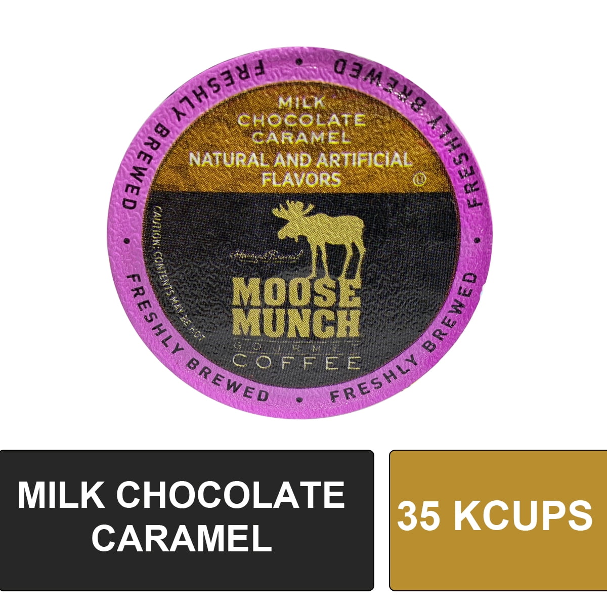 Moose Munch Coffee by Harry & David, Milk Chocolate Caramel, 35 Single
