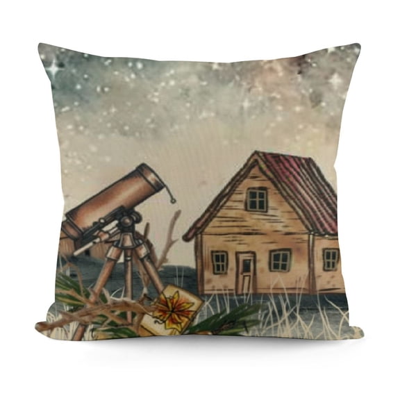 YINGXI Decorative Throw Pillow Covers, Christmas House Ornaments Outdoor Pillowcase, Farmhouse Cushion Case Home Decor 12x12in