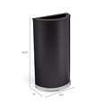 thumbnail image 6 of Scranton & Co Half Round Receptacle in Black, 6 of 6