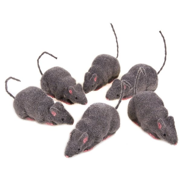 Blue Panda Pack of 6 Fake Rats Fake Mouse Perfect Rat Prop