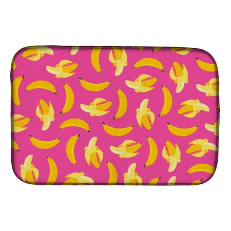 

Caroline s Treasures Bananas on Pink Dish Drying Mat