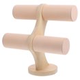 thumbnail image 1 of EeaseCA Double Layer Bracelet Rack Double Layer Display Rack Jewelry Bracelet Display Rack (Beige), 1 of 8