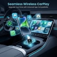 thumbnail image 5 of Mini Wireless CarPlay Adapter for Apple iPhone iOS 10+, No Delay & Plug & Play, Convert Wired to Wireless Carplay Dongle for 2026 Cars, USB-A/Type-C Port with Realtek 8730E Chip for iPhone6+, 5 of 7