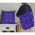 thumbnail image 5 of Soimoi Blue polyester Crepe Fabric Swan & Moroccan Damask Print Fabric by the Yard 42 Inch Wide, 5 of 5