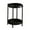 Black,A, variant on End Table for Living Room, Small Round Side Table with Shelf, Modern Bedroom Sofa Table, Sturdy Plastic and Iron Frame Nightstand for Next to Chair(Black,A)