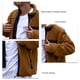 thumbnail image 4 of Cárdigan Abrigo Manga Larga Bolsillo Cremallera Moda Cómoda Chaqueta Top para Hombres Amarillo Parduzco 3XL, 4 of 5