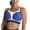 Blue, variant on Boundless Racerback Non-Wire Sports Bra (7341B),28DD,Black/Black
