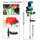 thumbnail image 4 of Fiudx Ofertas Flash Del Día Luces Al Aire Libre Del Jardín De Flores Con La Flor Artificial Solar De Rose De 6 Cabezas Encendidas, 4 of 6