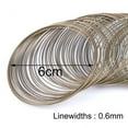 thumbnail image 5 of JULYING 100 Pieces Memory Beading Steel Wire Bangle Bracelet 0.6mm for Jewelry Making Supplies DIY Arts Crafts Wrapping Charms, 5 of 12