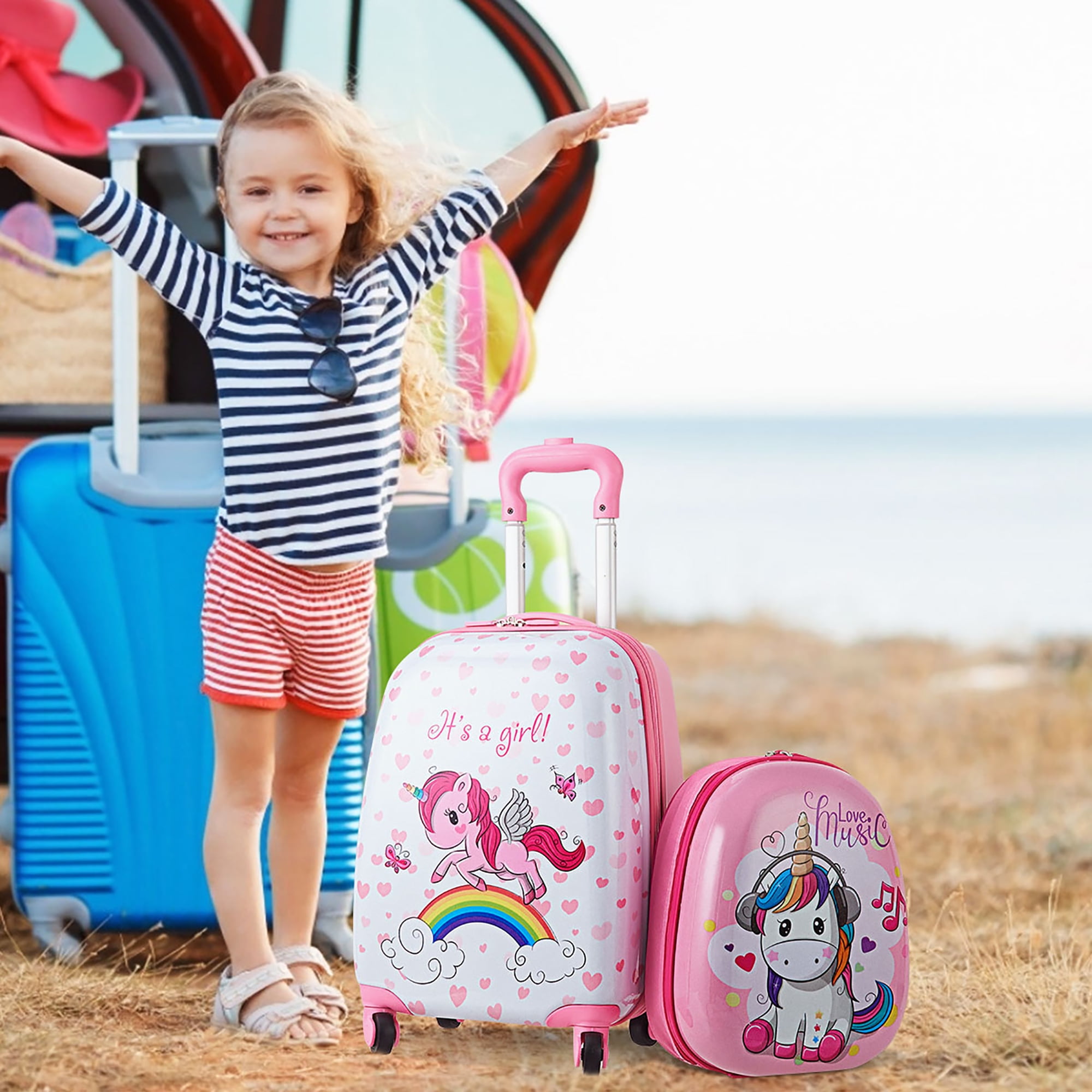 Up To 60% Off on Costway 2PC Kids Luggage Set