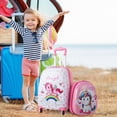 thumbnail image 4 of Costway Equipaje de Viaje con Mochila Maleta con 4 Rueda Giratorias de 360° Maleta para niños, 4 of 10