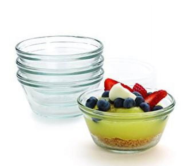 Anchor Hocking 8-Piece 6oz Custard Cup Set With Lids, (2) 4 Packs