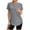 Gray, variant on Womens Workout Tops Short Sleeve Shirts with Sun Protection Trendy Spring Summer Outfits S-2XL