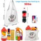 thumbnail image 2 of Canvas Tote Bags with Inner Pocket Reusable Grocery Bags Bulk Reusable Shopping Bags Large Capacity Machine Washable, 2 of 4