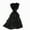 Black, variant on Women Chiffon Ruffle Tiered Dress Pleated Sleeveless Casual Summer Beach Dresses