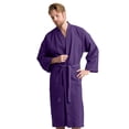 thumbnail image 2 of Men's Waffle Spa Bathrobe - Long, Lightweight, Absorbent, 2 of 5