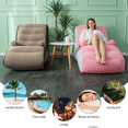 thumbnail image 6 of Soapow Inflatable Deck Chair with Air Pump, Foldable Lounge Chair for Bedroom and Living Room, Indoor Outdoor Sofa Lounge with Handrails, Pink, 6 of 9
