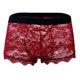 thumbnail image 2 of Ropa interior sexy para hombre, bóxers, ropa interior sexy, encaje, malla transparente, cintura baja, bóxer y calzoncillos., 2 of 4