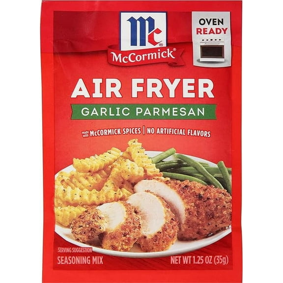 Mccormick, Air Fryer Garlic Parmesan Seasoning Mix, 1.25 Oz, 3 Pack