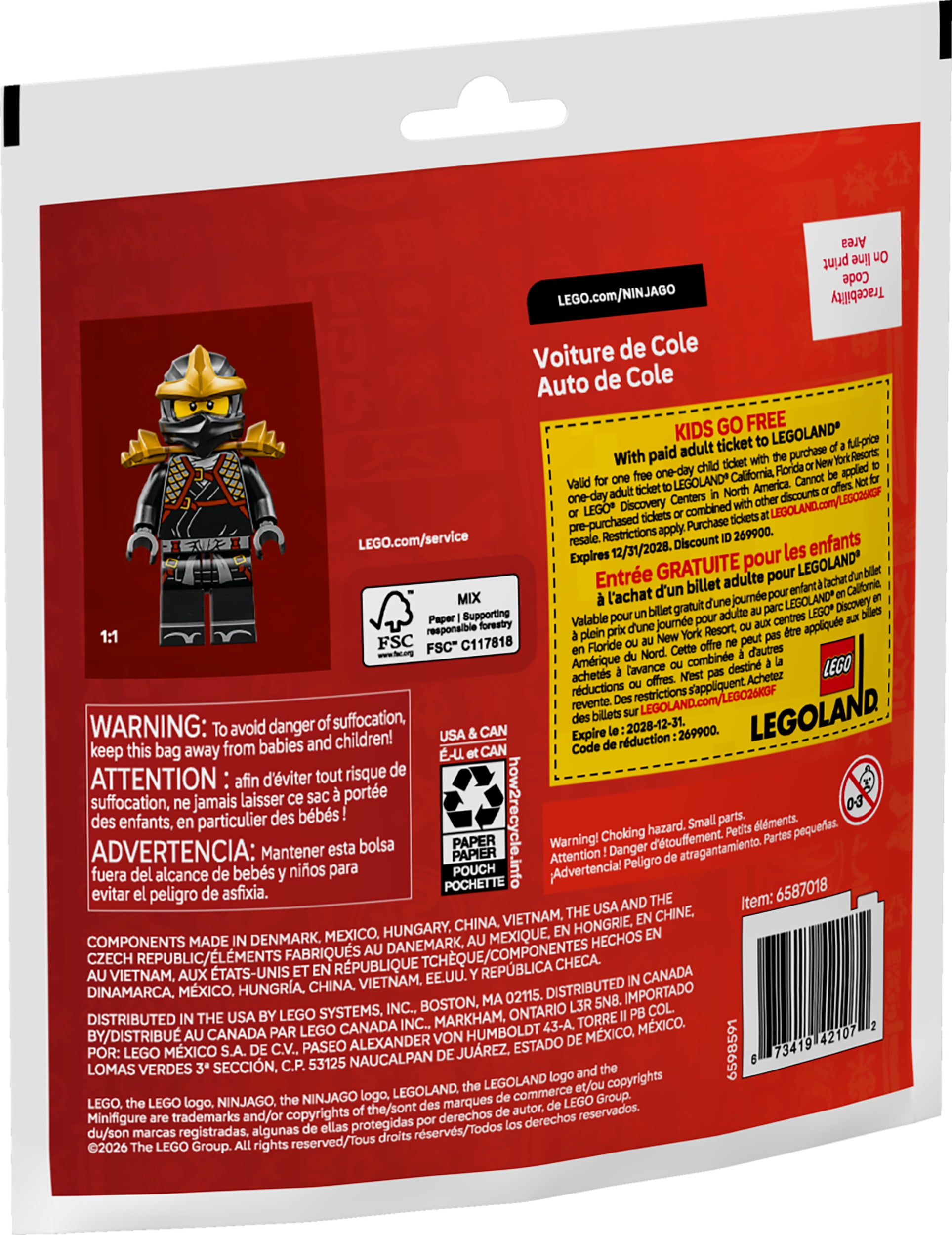 LEGO Ninjago Ninja Cole's Car 30723 - Walmart.ca