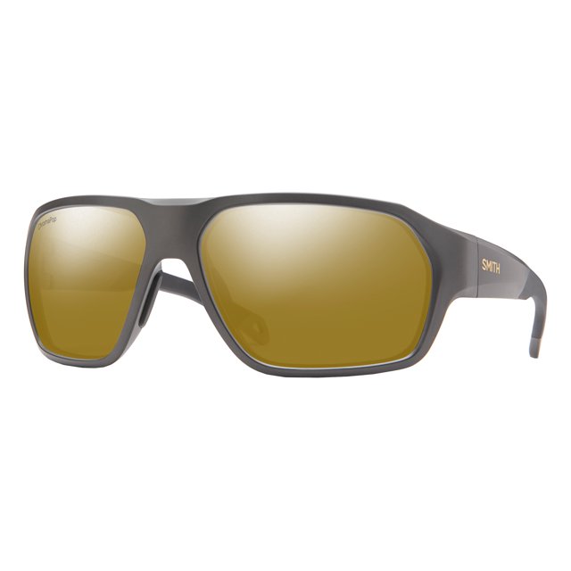 Smith DECKBOSS Sunglasses MATTE GRAVY/CHROMAPOP POLARIZED BRONZE 63/15