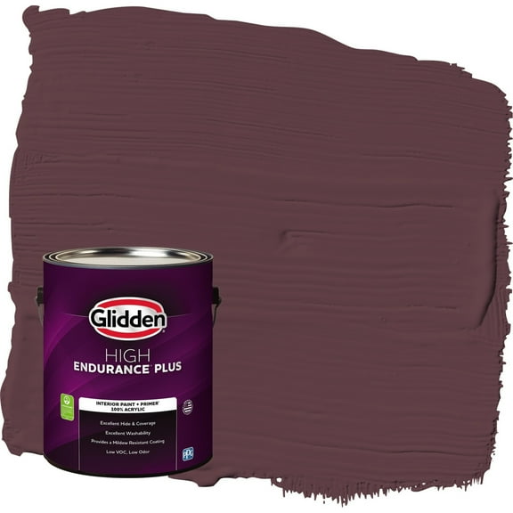 Glidden HEP Gooseberry / Purple Eggshell Interior Paint with Primer, 1 Gallon