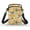 Dapper Dog in Green, variant on Polyester Women Shoulder Bag Double Layer Shoulder Bags for Daily Use(Rabbit with Wreath and “Happy Easter”)