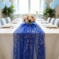 thumbnail image 6 of 70x200cm Sheer Mesh Table Runner with Gold Foil - European-Style Dining Table Decor for Weddings, Birthday Parties, Gatherings, Events - Polyester Decorative Tablecloth, 6 of 6