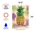 thumbnail image 2 of Toland Home Garden Welcome Floral Pineapple Welcome Flag Double Sided 12x18 Inch, 2 of 5