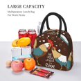 thumbnail image 5 of Daiia Rooster And Chicken Pattern Lunch Bag , Insulated Lunch Box, Small Leakproof Cooler Food Lunch Containers Reusable High Capacity Lunch Tote Bags-One Size, 5 of 6