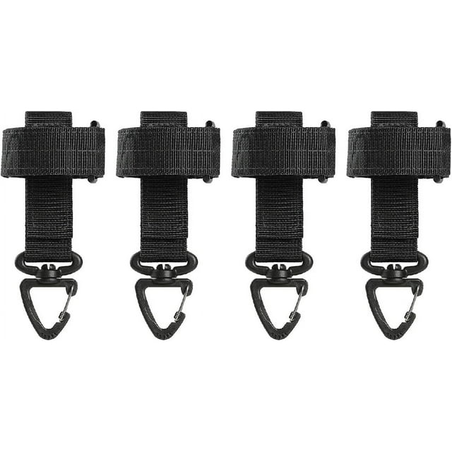 llaveros tácticos Molle para cinturón, con clip para cinturón, hebilla, correa, llavero, gancho para mochileros, acampadas al aire libre y senderismo.