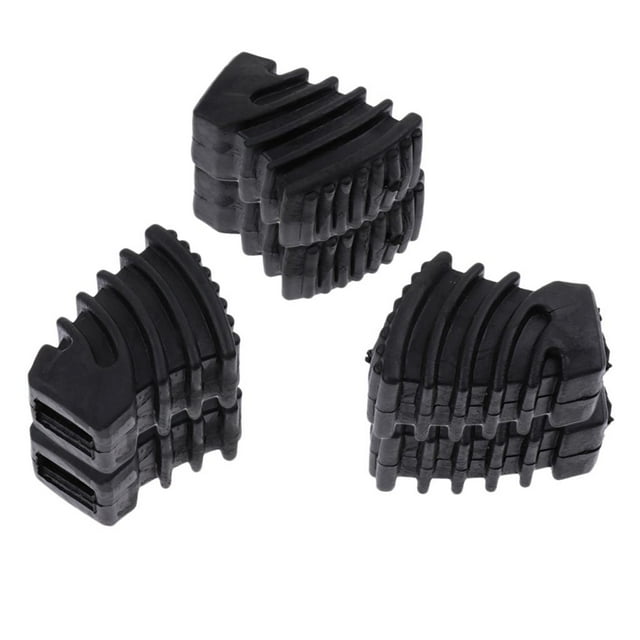 Pies de Goma de Tambor de 6 Piezas para Accesorios de Piezas de Instrumentos de Percusión de de Batería Gloria Pies de goma de tambor negro