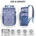 thumbnail image 3 of Cooler Backpack Portable Backpack Coolers for Men & Women,Bohemian Tribal Mesh Coolers Bag for Picnic Lunch Hiking, 3 of 6