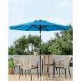 thumbnail image 7 of 9FT Outdoor Patio Umbrella with Double-Layer Vented Canopy, UPF 50+ UV Protection, 8-Rib Steel Frame, Crank & Tilt Mechanism, Detachable Pole, Backyard, Deck, or Poolside, 7 of 7