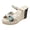 Beige, variant on YLYL Women's Platform Wedge Sandals Espadrilles Open Toe Slip on Fashion Casual Summer Slippers