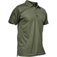 thumbnail image 1 of Polo para hombre, rendimiento de secado rápido, camisas tácticas de manga larga y corta, camiseta de golf de piqué Ormromra WMZL-2061-1, 1 of 3