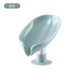 thumbnail image 1 of Self Draining Soap Holder With Suction Cup Leaves Shaped Soaps Box For Bathroom, 1 of 1
