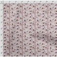 thumbnail image 4 of Soimoi Bird With Leaves Printed, Cotton Satin Spandex, Sewing Fabric by The Yard 54 Inch Wide, Decorative Fabric for Dresses and Home Accents, Pink Salmon, 4 of 5
