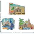 thumbnail image 2 of Decorative Fridge Magnet India Culture Set of 3, 2 of 6