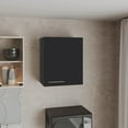 thumbnail image 3 of Depot E-Shop Sterling Wall Cabinet with 1 Door and 2 Shelves, Black, 3 of 7