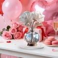 thumbnail image 6 of LEFTHIGH Home Valentine's Crystal Floral Vase Elegant Acrylic Centerpiece for Romantic Tabletop Mantel Decoration Valentines Decor, 6 of 6
