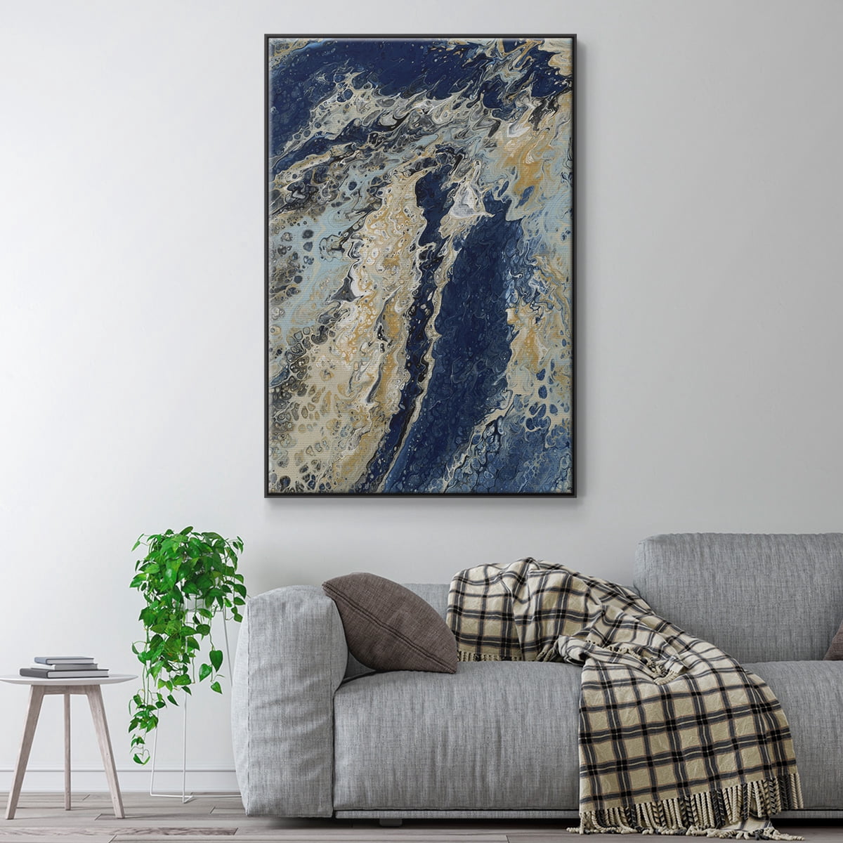 C39 Framed Premium Gallery Wrapped Canvas - Ready to Hang - 25 x 37 - Black Floating Frame