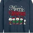 thumbnail image 3 of Peanuts - Merry Christmas Chior - Women's Lightweight French Terry Long Sleeve Shirt, 3 of 6