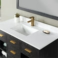 thumbnail image 5 of Kesia 48" Single Bathroom Vanity Set in Black Oak with Aosta White Composite Stone Countertop with Mirror, 5 of 8