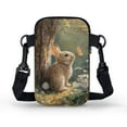 thumbnail image 2 of XYZCANDO Cute Bunny Crossbody Bag Sling Purse for Women Men Cell Phone Messenger Bag with Shoulder Adjustable Strap Mini Cross Body Handbag for Travel Shop Running Small Wallet, 2 of 7